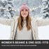 Women’s Winter Beanie Hat – Soft Knit with Pom Pom - Off White