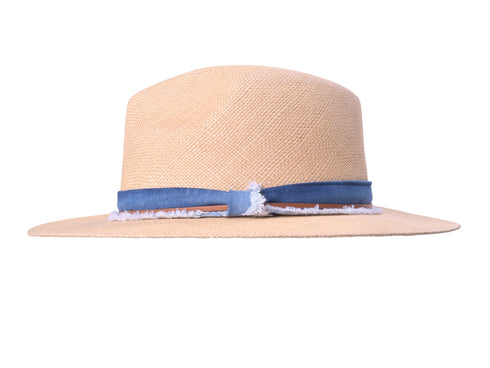 Indigo Panama Hat - Handwoven