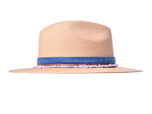 Indigo Panama Hat - Handwoven