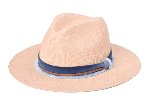 Indigo Panama Hat - Handwoven