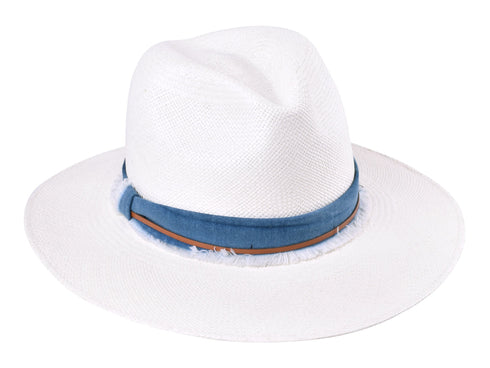 Indigo Panama Hat - Handwoven