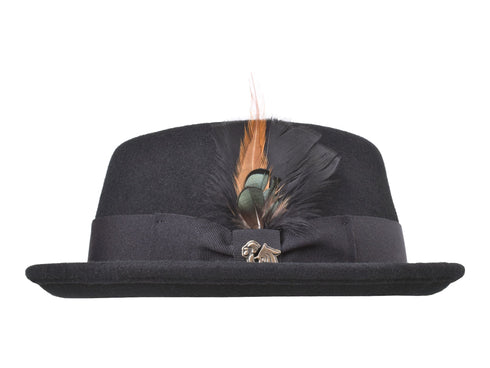 Wool Felt Classic Hat Pork Pie Stingy