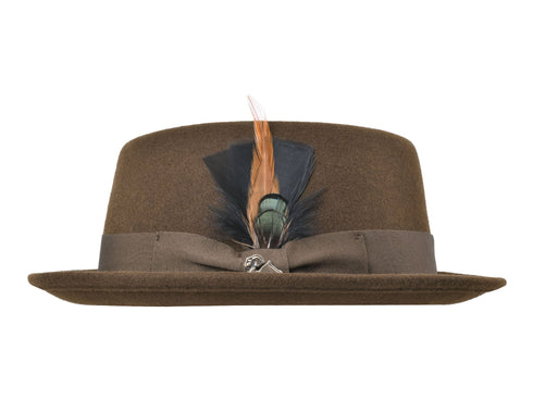 Wool Felt Classic Hat Pork Pie Stingy