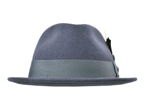 Wool Felt Fedora Hat Classic Roma Stingy
