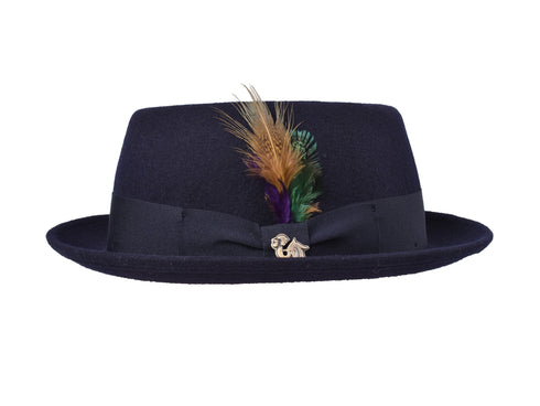Wool Felt Classic Hat Pork Pie Stingy