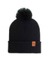CPP1 HAAKWEAR PomPom Beanie - Made in USA - Midnight Black