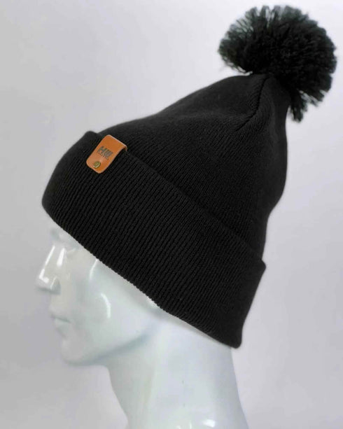 CPP1 HAAKWEAR PomPom Beanie - Made in USA - Midnight Black