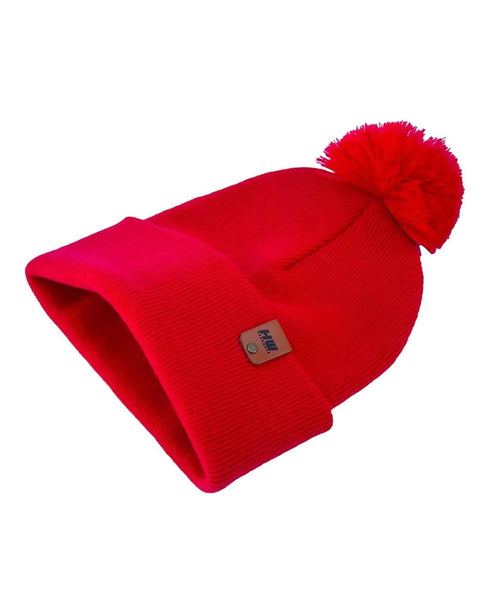 CPP1 HAAKWEAR PomPom Beanie - Made in USA - Scarlet Red