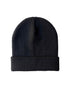 CS101 HAAKWEAR Traditional Silent Cuffed Beanie, Midnight Black