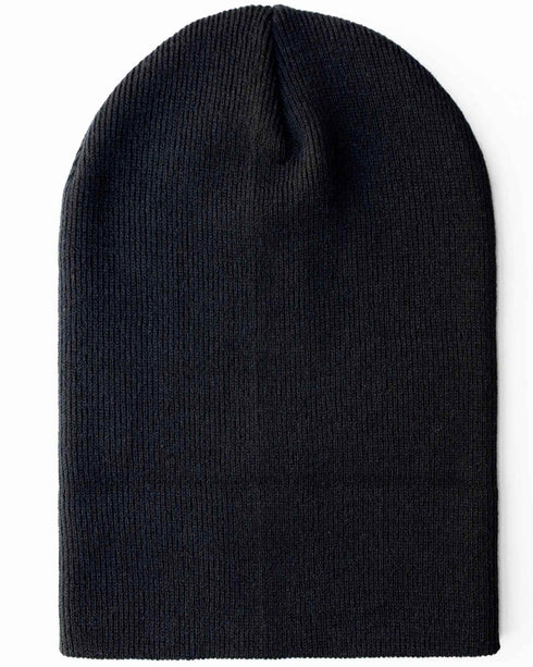 CS101 HAAKWEAR Traditional Silent Cuffed Beanie, Midnight Black