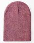 CS105 HAAKWEAR Traditional Silent Cuffed Beanie, Rusty Burgundy