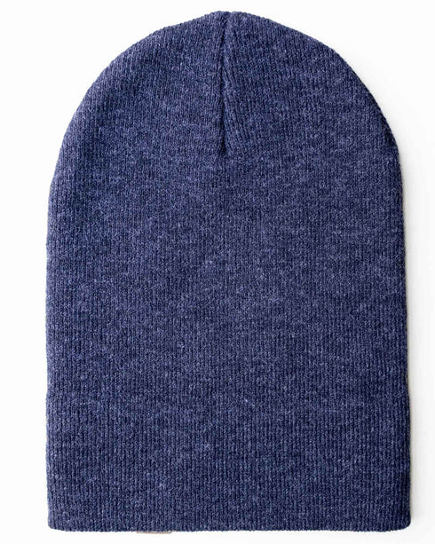 CS106 HAAKWEAR Traditional Silent Cuffed Beanie, Denim Blue