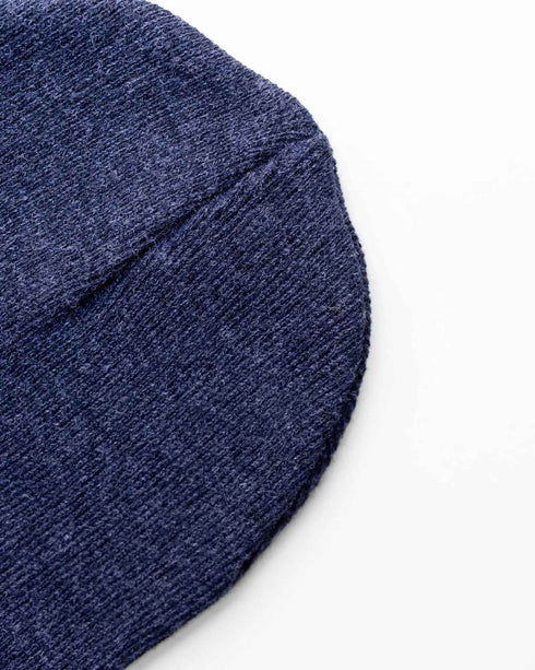 CS106 HAAKWEAR Traditional Silent Cuffed Beanie, Denim Blue