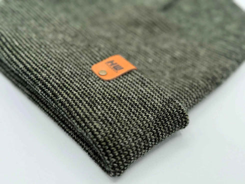 HAAKWEAR Classic Fusion Cuffed Beanie - Black / Green, Made in USA