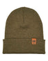 HAAKWEAR Classic Fusion Cuffed Beanie - Brown / Green, Made in USA