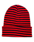 HAAKWEAR Classic RORO Cuffed Beanie / Hat - Black / Red, Made in USA