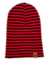HAAKWEAR Classic RORO Cuffed Beanie / Hat - Black / Red, Made in USA