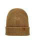 HAAKWEAR Cuffed Wide Ribbed Striped Beanie / Hat, Brown / Beige, Limited Edition - Made in USA