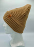 HAAKWEAR Cuffed Wide Ribbed Striped Beanie / Hat, Brown / Beige, Limited Edition - Made in USA