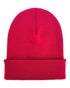 HAAKWEAR Knit Cuffed Classic Beanie / Hat - Burnt Maroon, Made in USA