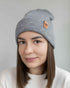 HAAKWEAR Knit Beanie - Classic Cuffed Hat in Koala Gray, Made in USA