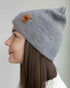 HAAKWEAR Knit Beanie - Classic Cuffed Hat in Koala Gray, Made in USA