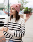 HAAKWEAR Pearl Pink Beanie - Knit Cuffed Classic Hat Made in USA