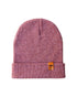HAAKWEAR Knit Beanie - Cuffed Classic Hat in Rusty Burgundy, Made in USA