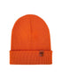 HAAKWEAR Knit Cuffed Classic Beanie / Hat - Tiger Orange, Made in USA