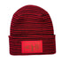 H-Stitch™ Contrast Cuffed Beanie – Black/Red | New Year 2025 Limited Edition | Made in USA