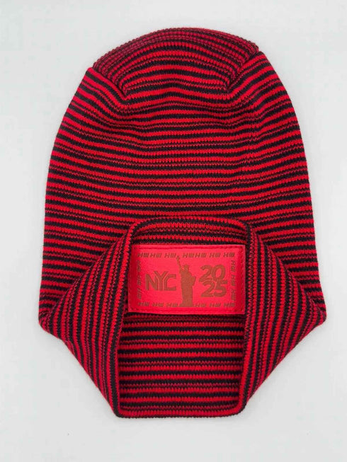 H-Stitch™ Contrast Cuffed Beanie – Black/Red | New Year 2025 Limited Edition | Made in USA