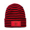 Haakwear Texas H Stitch Cuffed Beanie "We Don't Call 911"- Made in USA Hats (Limited Edition) - Black / Red RoRo