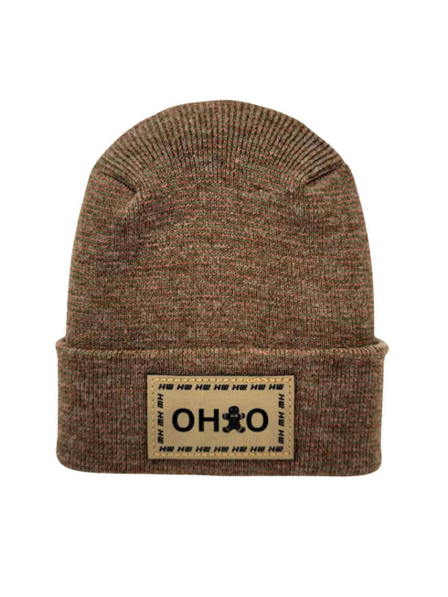 Haakwear H-Stitch Beanie Ohio, The Brown's Cookie Edition - Exclusive Christmas Hat Collection Burgundy / Green Fusion