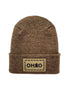 Haakwear H-Stitch Beanie Ohio, The Brown's Cookie Edition - Exclusive Christmas Hat Collection Burgundy / Green Fusion