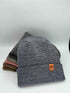 Haakwear H Stitch Fusion Cuffed Beanie / Hat (Patened Design) Gray / Denim, Made in USA