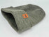 Haakwear H Stitch Fusion Cuffed Beanie / Hat (Patened Design) Gray / Green, Made in USA