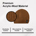 Cuffed Wool Winter Hats – Knitted Unisex Beanies for Men and Women - Beige