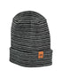 H-Stitch™ Contrast Cuffed Beanie – Black/Gray | Made in USA | Trending Ski & Snowboard Beanie