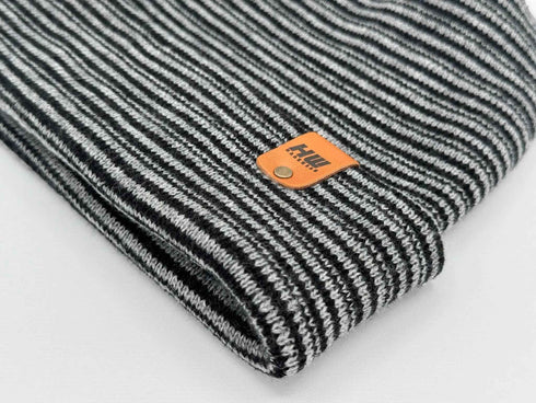 H-Stitch™ Contrast Cuffed Beanie – Black/Gray | Made in USA | Trending Ski & Snowboard Beanie