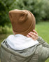 NEW HAAKWEAR H-Stitch Cuffed Beanie - Patented Design, Made in USA - Camel Brown