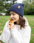 NEW HAAKWEAR H-Stitch Cuffed Beanie - Designed and Made in USA (Patented Design) - Denim Blue