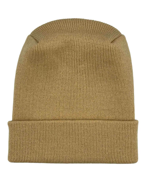 NEW HAAKWEAR H-Stitch Cuffed Beanie - Designed and Made in USA (Patented Design) - Dune Beige