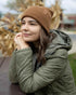 NEW HAAKWEAR H-Stitch Cuffed Beanie - Patented Design, Made in USA - Camel Brown