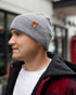 NEW HAAKWEAR H-Stitch Cuffed Beanie - Designed and Made in USA (Patent Pending Design) - Koala Gray