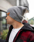 NEW HAAKWEAR H-Stitch Cuffed Beanie - Designed and Made in USA (Patent Pending Design) - Koala Gray