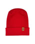 NEW HAAKWEAR H-Stitch Cuffed Beanie - Designed and Made in USA (Patented Design) - Scarlet Red