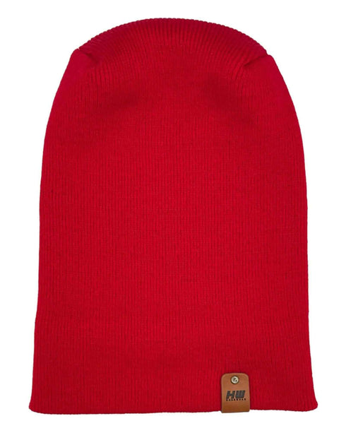NEW HAAKWEAR H-Stitch Cuffed Beanie - Designed and Made in USA (Patented Design) - Scarlet Red