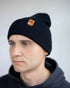 HAAKWEAR Midnight Black Beanie Hat - Classic Cuffed Knit - Made in USA